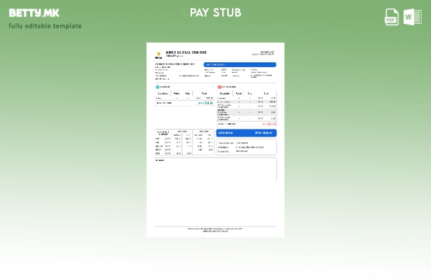 модерен стил Ninso Global Sdn. Шаблон за уплатница Bhd